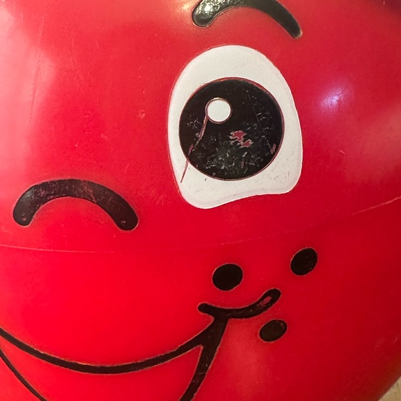 Vintage 1972 Fisher-Price Red Happy Apple Toy - Picture 3 of 7